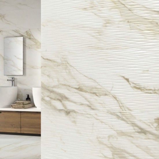 Πλακάκι Adaggio Gold Pulido Ton Decor 40Χ120 Γυαλιστερό Μαρμαριζέ